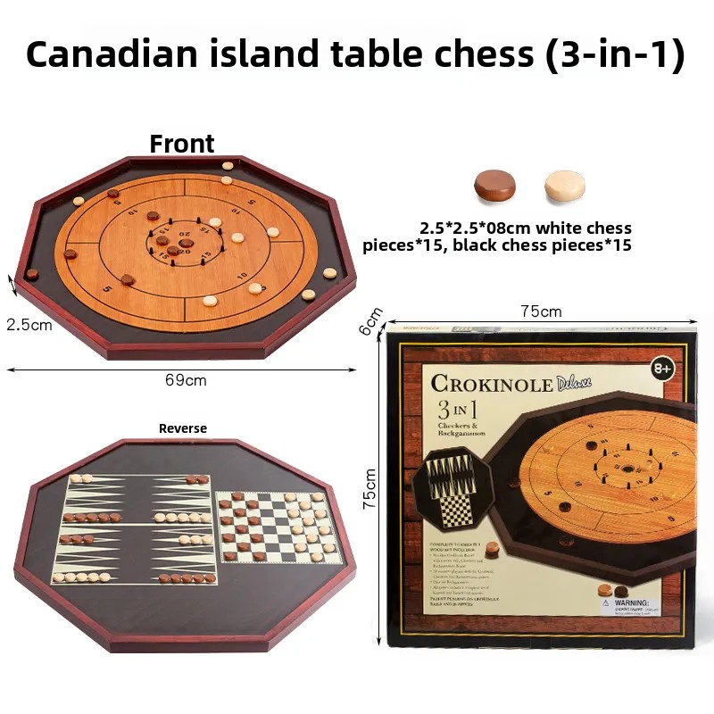 Board Game Vantage - Drewniana plansza do Crokinole - Drewniana