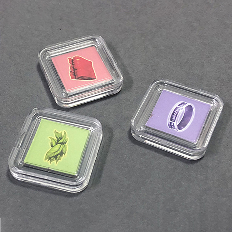 Board Game Impostor - 10 SZT. Kwadratowe Przezroczyste Plastikowe Pudełka