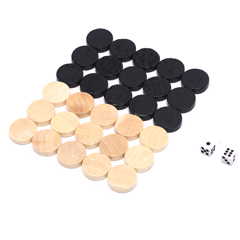 Board Game Vantage - 30 sztuk drewniane warcaby warcaby Backgammon
