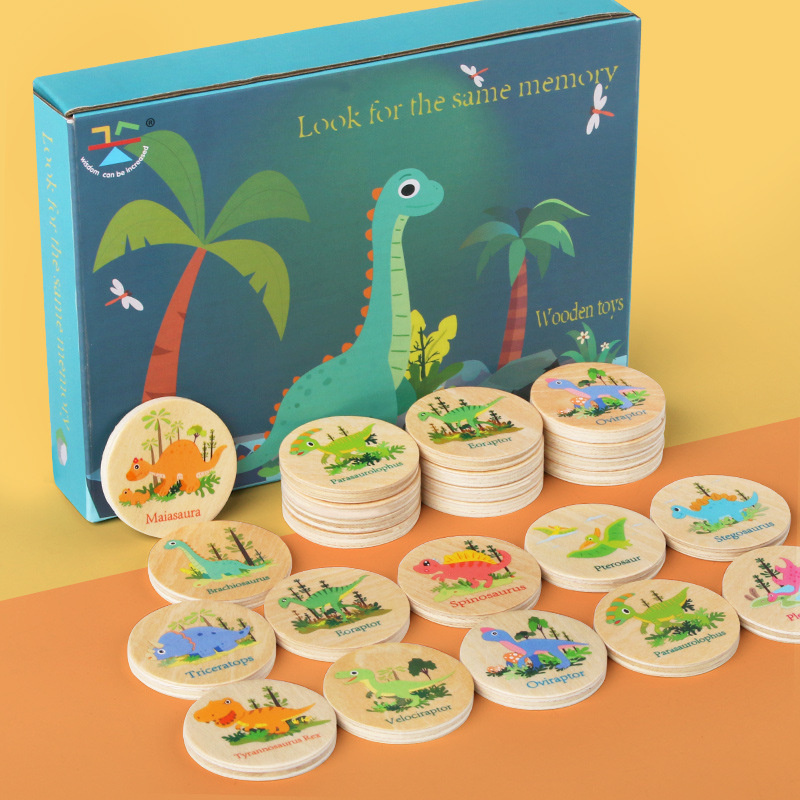 Board Game Idea - Gra pamięciowa Dinozaur Dopasowywanie zabawek Przedszkole