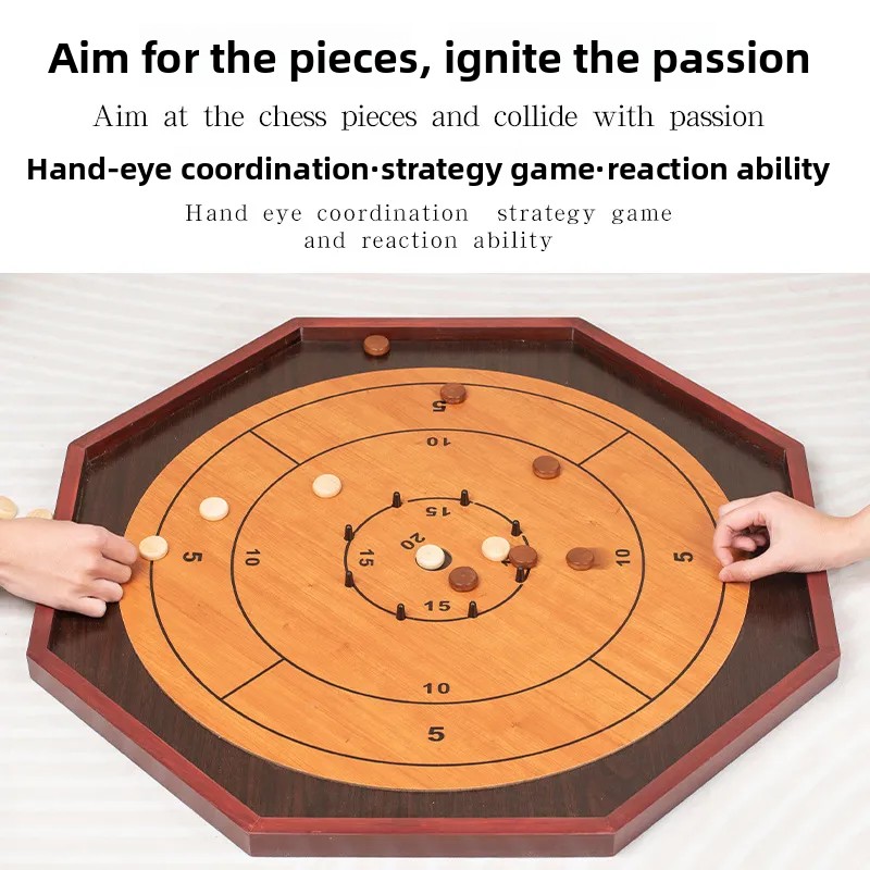 Drewniana plansza do Crokinole – Board Game Vantage recenzja i cena