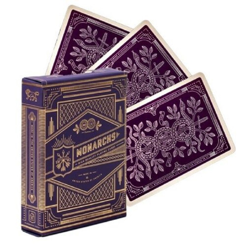 Fioletowe karty do gry Monarch – Board Game Illustration recenzja i cena