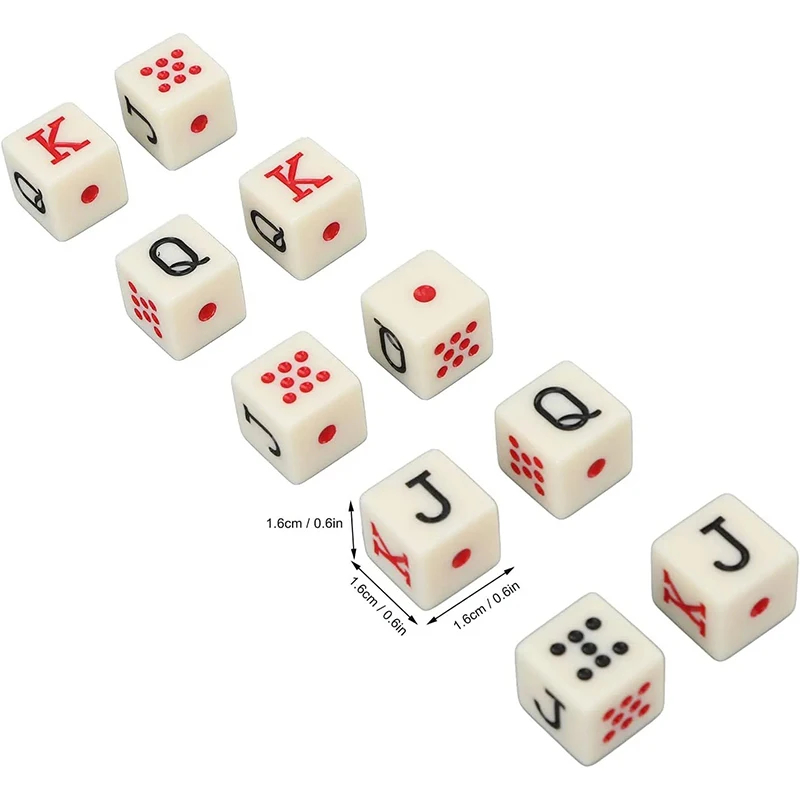 10Pcs/set 16mm Poker Dice Game – Board Game Ludo recenzja i cena